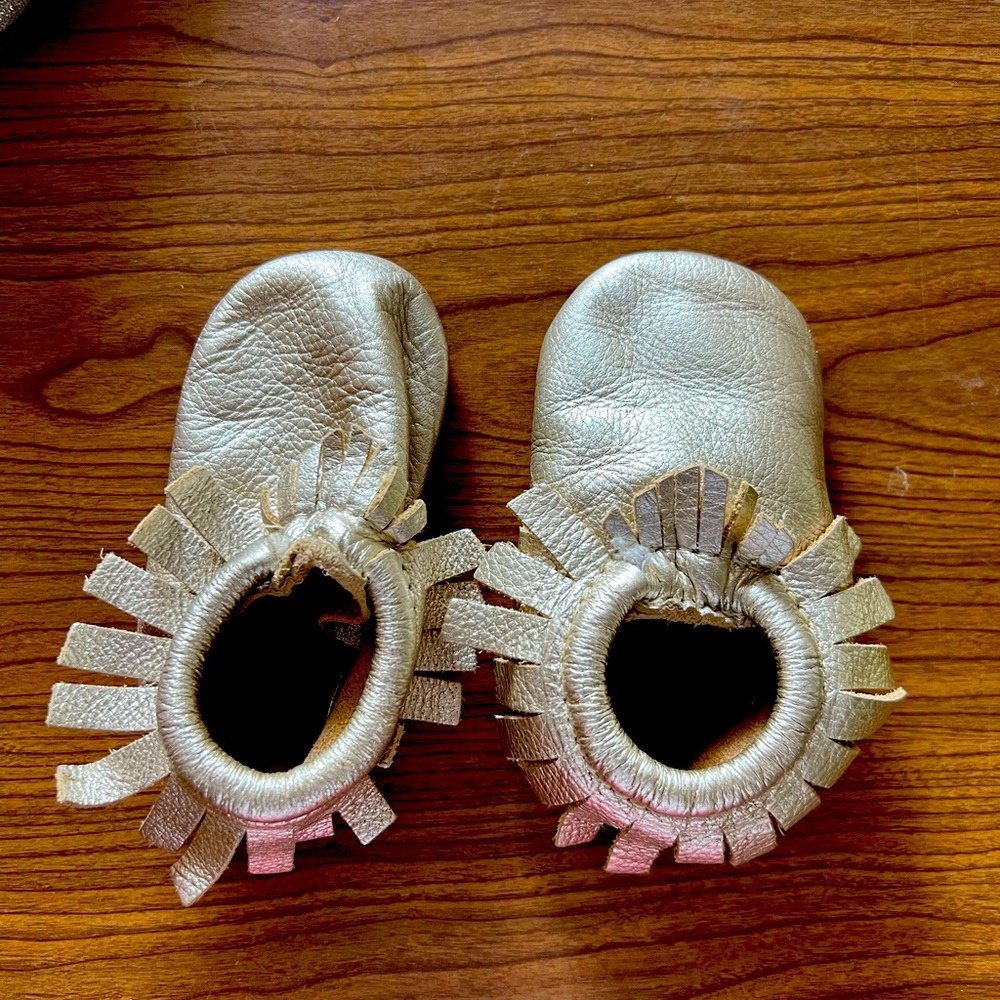 Freshly picked toddler moccasins size 5